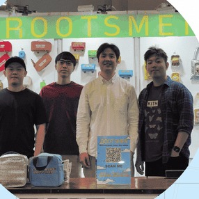 The ROOTSMEN team at the stand